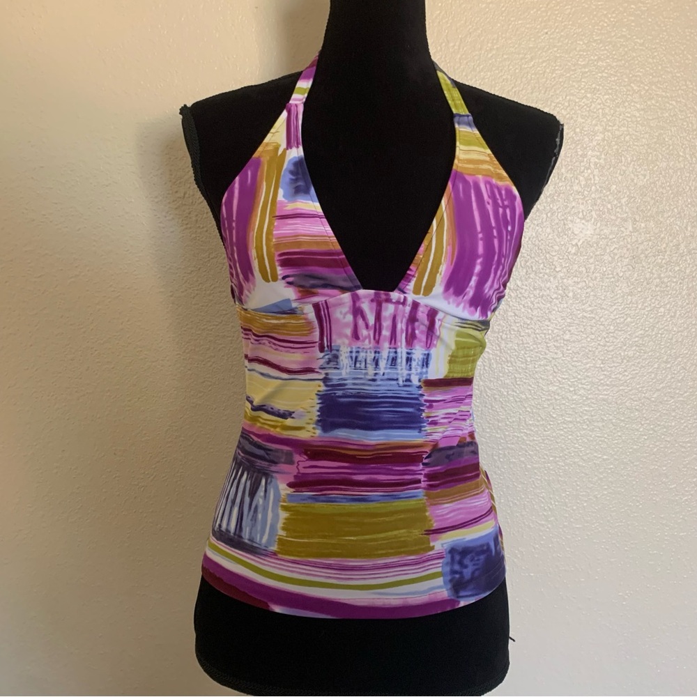 Cache Multicolor Halter Neck Camisole